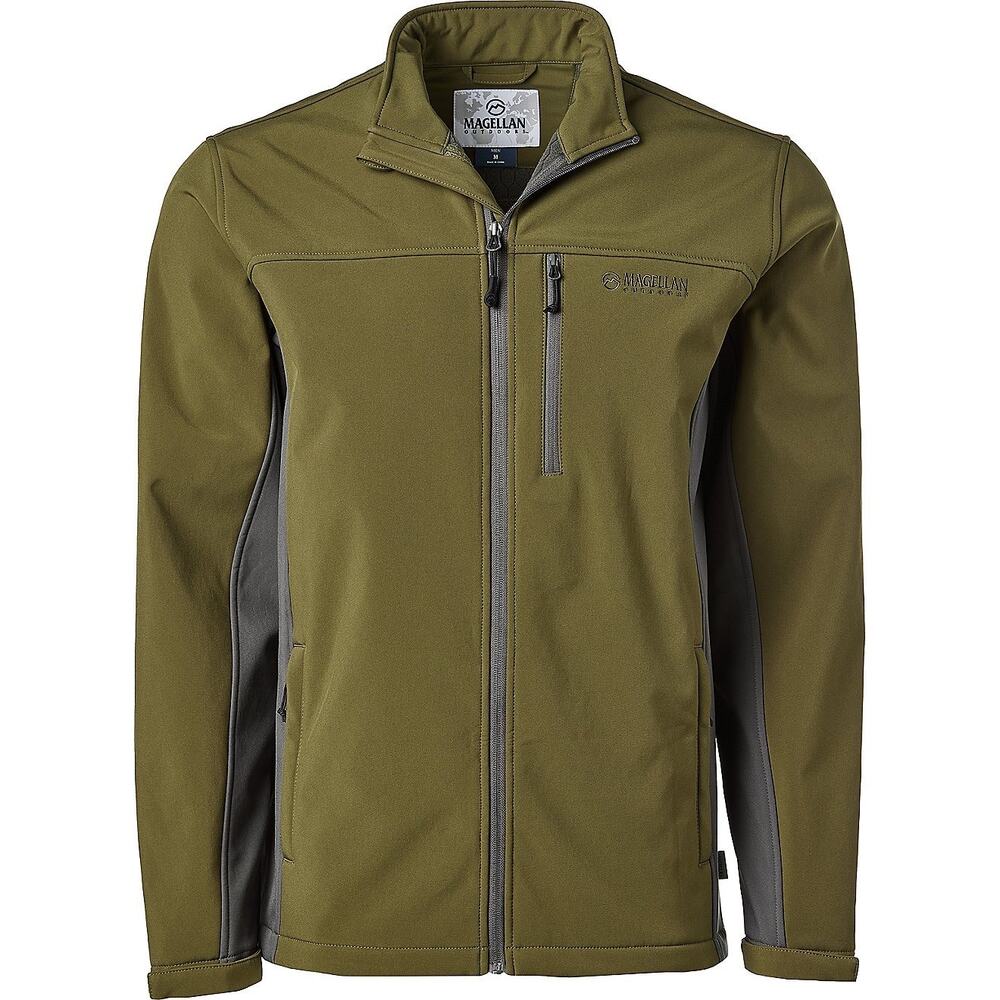 Magellan Outdoors Men’s XL Hickory Canyon Softshell Jacket Wind & Rain Resistant